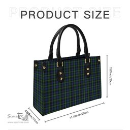Scottish Campbell of Argyll #01 Tartan Leather Bag for Women Scottish Plaid Tartan Plaid - ScotsTee - scotstee.com