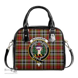Scottish Buchanan Old Dress Tartan Shoulder Handbags with Family Crest Scottish Plaid Tartan Plaid - ScotsTee - scotstee.com