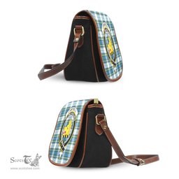 Scottish Campbell Dress Ancient Tartan Saddle Crossbody Bag with Family Crest Scottish Plaid Tartan Plaid - ScotsTee - scotstee.com