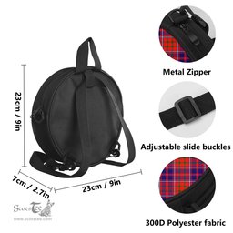 Scottish Cameron of Lochiel Modern Tartan Round Crossbody Bags - Round Purse Scottish Plaid Tartan Plaid - ScotsTee - scotstee.com