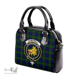 Scottish Campbell Modern Tartan Shoulder Handbags with Family Crest Scottish Plaid Tartan Plaid - ScotsTee - scotstee.com