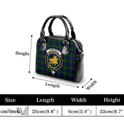 Scottish Campbell Modern Tartan Shoulder Handbags with Family Crest Scottish Plaid Tartan Plaid - ScotsTee - scotstee.com