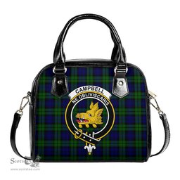 Scottish Campbell Modern Tartan Shoulder Handbags with Family Crest Scottish Plaid Tartan Plaid - ScotsTee - scotstee.com