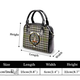 Scottish Burns Check Tartan Shoulder Handbags with Family Crest Scottish Plaid Tartan Plaid - ScotsTee - scotstee.com