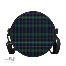 Scottish Calder Modern Tartan Round Crossbody Bags - Round Purse Scottish Plaid Tartan Plaid - ScotsTee - scotstee.com