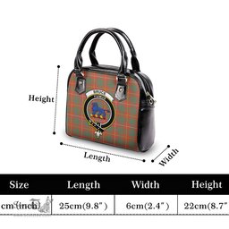 Scottish Bruce Ancient Tartan Shoulder Handbags with Family Crest Scottish Plaid Tartan Plaid - ScotsTee - scotstee.com
