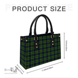Scottish Campbell of Breadalbane Modern Tartan Leather Bag for Women Scottish Plaid Tartan Plaid - ScotsTee - scotstee.com