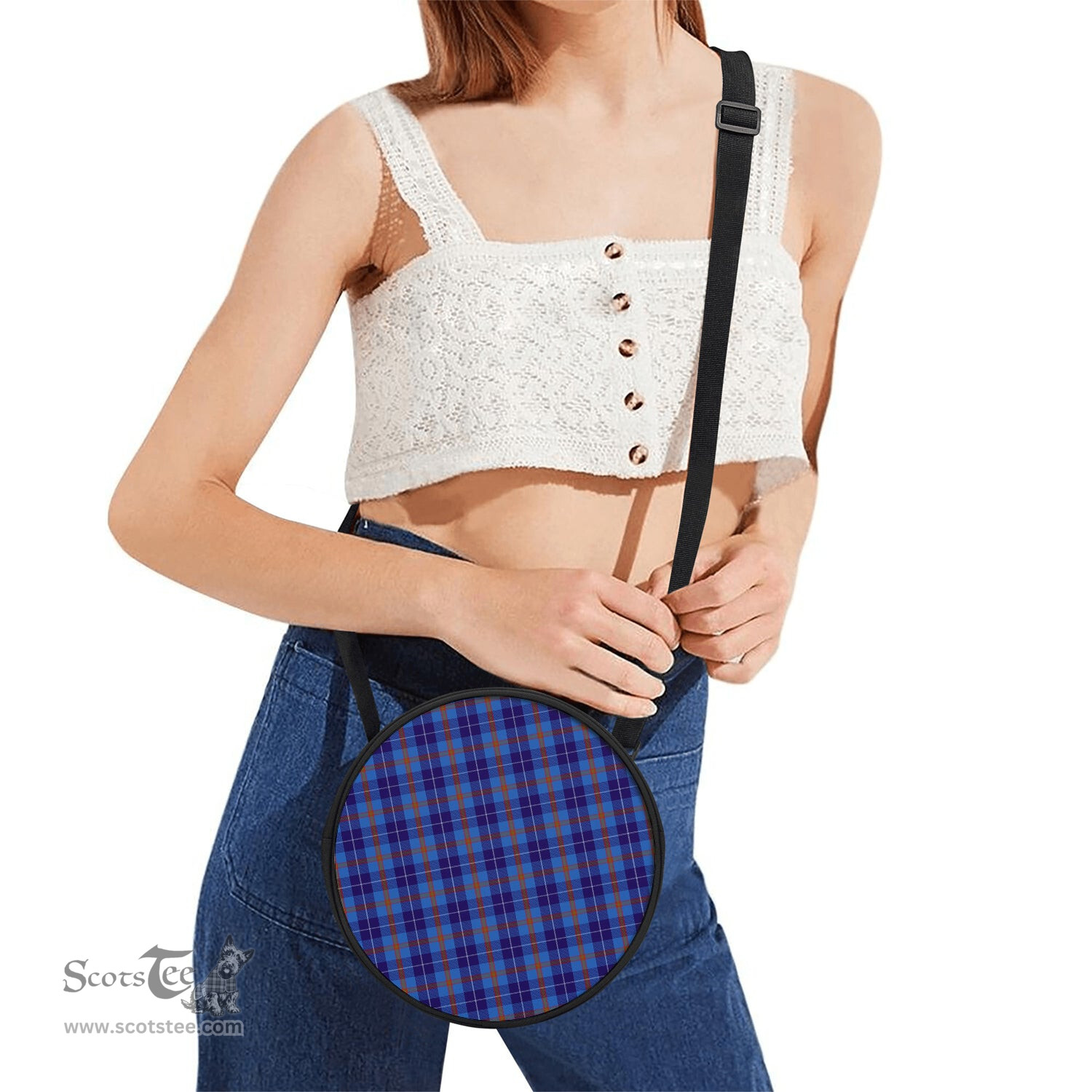 Scottish Bryson Tartan Round Crossbody Bags - Round Purse Scottish Plaid Tartan Plaid - ScotsTee - scotstee.com