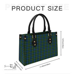 Scottish Ferguson of Atholl Tartan Leather Bag for Women Scottish Plaid Tartan Plaid - ScotsTee - scotstee.com