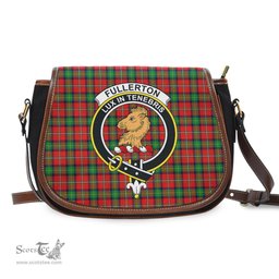 Scottish Fullerton Tartan Saddle Crossbody Bag with Family Crest Scottish Plaid Tartan Plaid - ScotsTee - scotstee.com