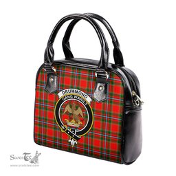 Scottish Drummond of Perth Tartan Shoulder Handbags with Family Crest Scottish Plaid Tartan Plaid - ScotsTee - scotstee.com