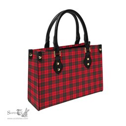 Scottish Drummond Modern Tartan Leather Bag for Women Scottish Plaid Tartan Plaid - ScotsTee - scotstee.com