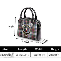 Scottish Dennistoun Tartan Shoulder Handbags with Family Crest Scottish Plaid Tartan Plaid - ScotsTee - scotstee.com