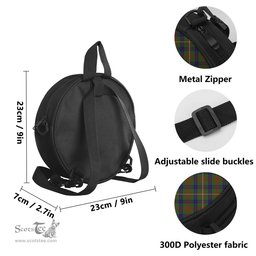Scottish Fraser Hunting Tartan Round Crossbody Bags - Round Purse Scottish Plaid Tartan Plaid - ScotsTee - scotstee.com