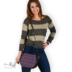 Scottish Chisholm Hunting Modern Tartan Saddle Crossbody Bag Scottish Plaid Tartan Plaid - ScotsTee - scotstee.com