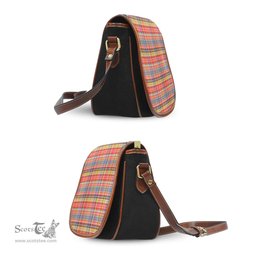Scottish Drummond of Strathallan Modern Tartan Saddle Crossbody Bag Scottish Plaid Tartan Plaid - ScotsTee - scotstee.com