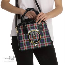 Scottish Fraser Red Dress Tartan Shoulder Handbags with Family Crest Scottish Plaid Tartan Plaid - ScotsTee - scotstee.com