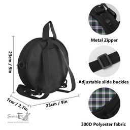Scottish Campbell of Cawdor Dress Tartan Round Crossbody Bags - Round Purse Scottish Plaid Tartan Plaid - ScotsTee - scotstee.com