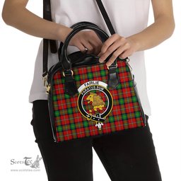 Scottish Fairlie Modern Tartan Shoulder Handbags with Family Crest Scottish Plaid Tartan Plaid - ScotsTee - scotstee.com