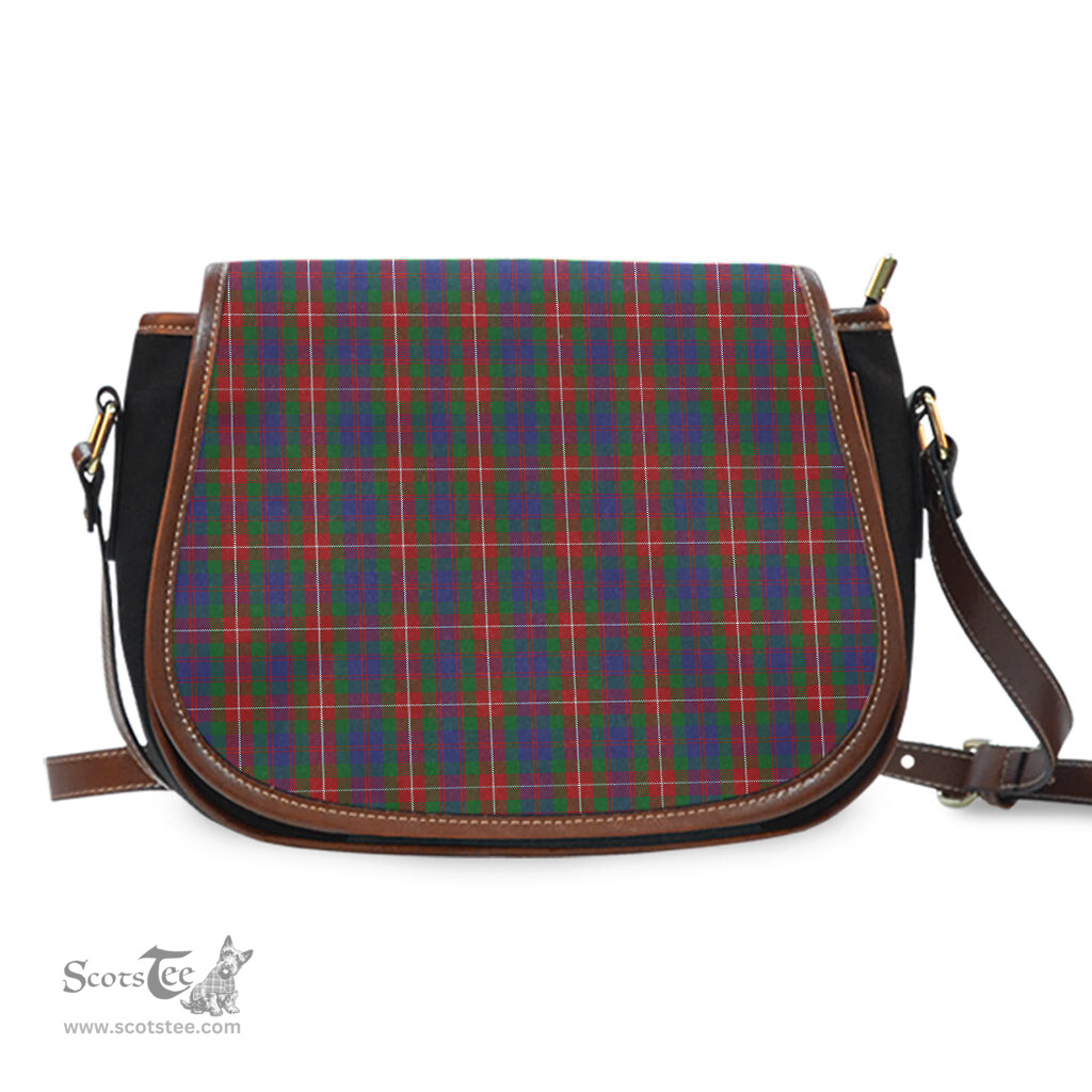 Scottish Fraser of Lovat Tartan Saddle Crossbody Bag Scottish Plaid Tartan Plaid - ScotsTee - scotstee.com