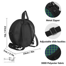 Scottish Douglas Tartan Round Crossbody Bags - Round Purse with Family Crest Scottish Plaid Tartan Plaid - ScotsTee - scotstee.com