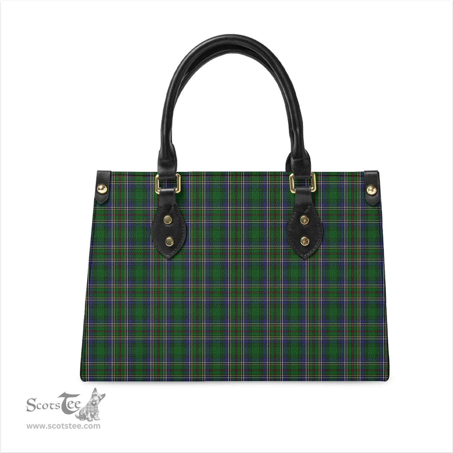 Scottish Cockburn Tartan Leather Bag for Women Scottish Plaid Tartan Plaid - ScotsTee - scotstee.com