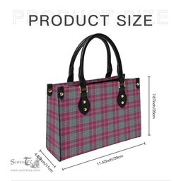 Scottish Crawford Ancient Tartan Leather Bag for Women Scottish Plaid Tartan Plaid - ScotsTee - scotstee.com