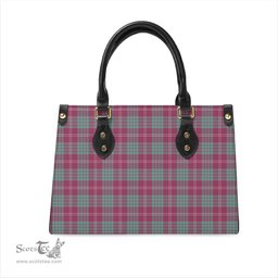 Scottish Crawford Ancient Tartan Leather Bag for Women Scottish Plaid Tartan Plaid - ScotsTee - scotstee.com