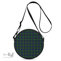 Scottish Gordon Tartan Round Crossbody Bags - Round Purse Scottish Plaid Tartan Plaid - ScotsTee - scotstee.com