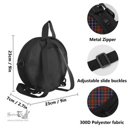 Scottish Crozier Tartan Round Crossbody Bags - Round Purse Scottish Plaid Tartan Plaid - ScotsTee - scotstee.com