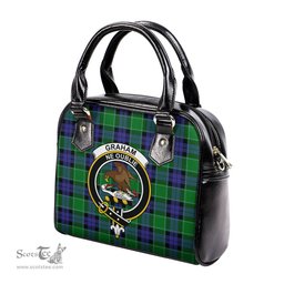 Scottish Graham of Menteith Modern Tartan Shoulder Handbags with Family Crest Scottish Plaid Tartan Plaid - ScotsTee - scotstee.com