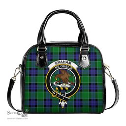 Scottish Graham of Menteith Modern Tartan Shoulder Handbags with Family Crest Scottish Plaid Tartan Plaid - ScotsTee - scotstee.com