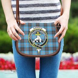 Scottish Garden Tartan Saddle Crossbody Bag with Family Crest Scottish Plaid Tartan Plaid - ScotsTee - scotstee.com
