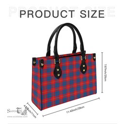 Scottish Galloway Red Tartan Leather Bag for Women Scottish Plaid Tartan Plaid - ScotsTee - scotstee.com