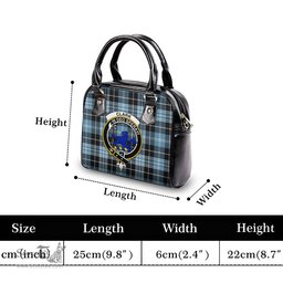 Scottish Clark (Lion) Ancient Tartan Shoulder Handbags with Family Crest Scottish Plaid Tartan Plaid - ScotsTee - scotstee.com