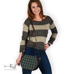 Scottish Farquharson Dress Tartan Saddle Crossbody Bag Scottish Plaid Tartan Plaid - ScotsTee - scotstee.com