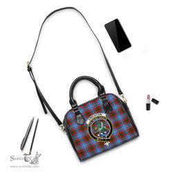 Scottish Crichton Tartan Shoulder Handbags with Family Crest Scottish Plaid Tartan Plaid - ScotsTee - scotstee.com