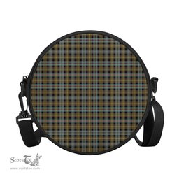 Scottish Farquharson Weathered Tartan Round Crossbody Bags - Round Purse Scottish Plaid Tartan Plaid - ScotsTee - scotstee.com