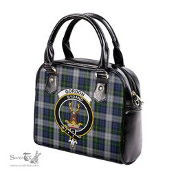 Scottish Gordon Dress Tartan Shoulder Handbags with Family Crest Scottish Plaid Tartan Plaid - ScotsTee - scotstee.com