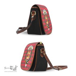 Scottish Drummond Modern Tartan Saddle Crossbody Bag with Family Crest Scottish Plaid Tartan Plaid - ScotsTee - scotstee.com