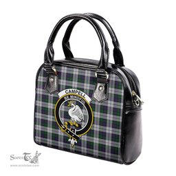 Scottish Campbell of Cawdor Dress Tartan Shoulder Handbags with Family Crest Scottish Plaid Tartan Plaid - ScotsTee - scotstee.com