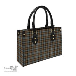 Scottish Gordon Weathered Tartan Leather Bag for Women Scottish Plaid Tartan Plaid - ScotsTee - scotstee.com
