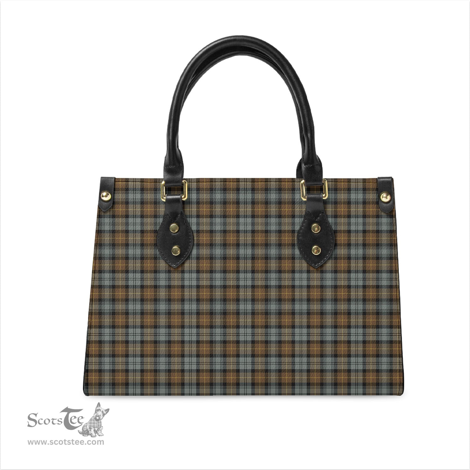 Scottish Gordon Weathered Tartan Leather Bag for Women Scottish Plaid Tartan Plaid - ScotsTee - scotstee.com