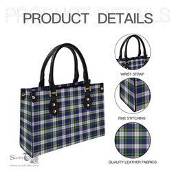 Scottish Gordon Dress Modern Tartan Leather Bag for Women Scottish Plaid Tartan Plaid - ScotsTee - scotstee.com
