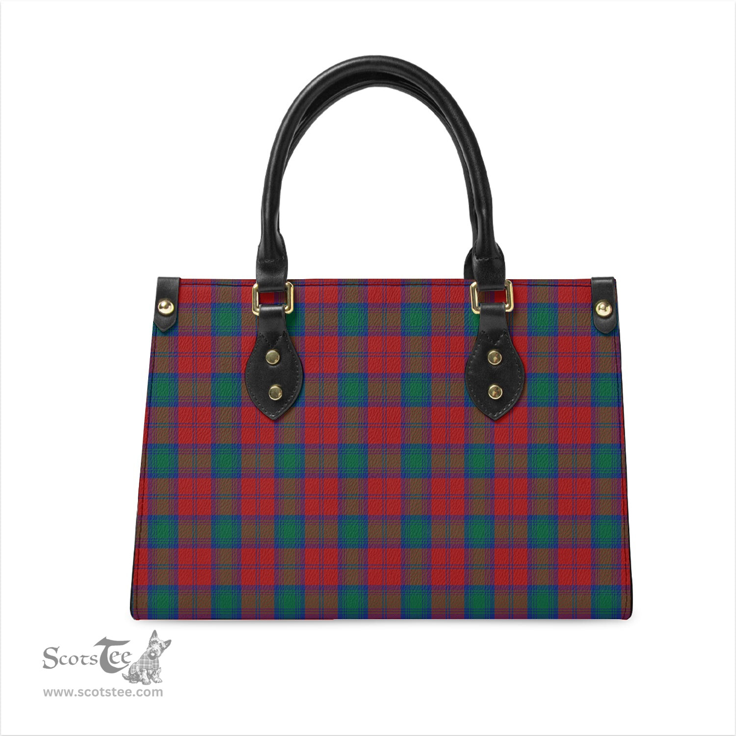 Scottish Fotheringham Modern Tartan Leather Bag for Women Scottish Plaid Tartan Plaid - ScotsTee - scotstee.com