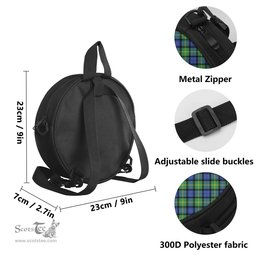 Scottish Gordon Old Ancient Tartan Round Crossbody Bags - Round Purse Scottish Plaid Tartan Plaid - ScotsTee - scotstee.com