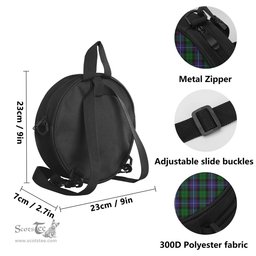 Scottish Galbraith Tartan Round Crossbody Bags - Round Purse Scottish Plaid Tartan Plaid - ScotsTee - scotstee.com