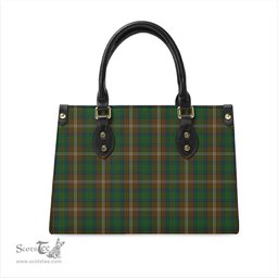 Scottish Chisholm Hunting Tartan Leather Bag for Women Scottish Plaid Tartan Plaid - ScotsTee - scotstee.com
