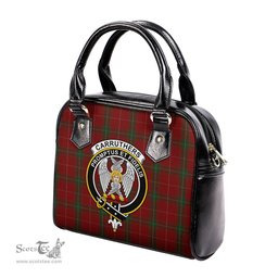 Scottish Carruthers Tartan Shoulder Handbags with Family Crest Scottish Plaid Tartan Plaid - ScotsTee - scotstee.com