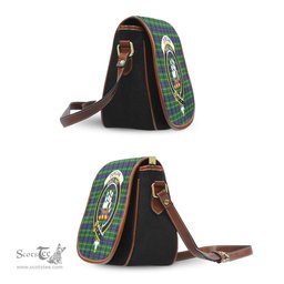 Scottish Duncan Modern Tartan Saddle Crossbody Bag with Family Crest Scottish Plaid Tartan Plaid - ScotsTee - scotstee.com